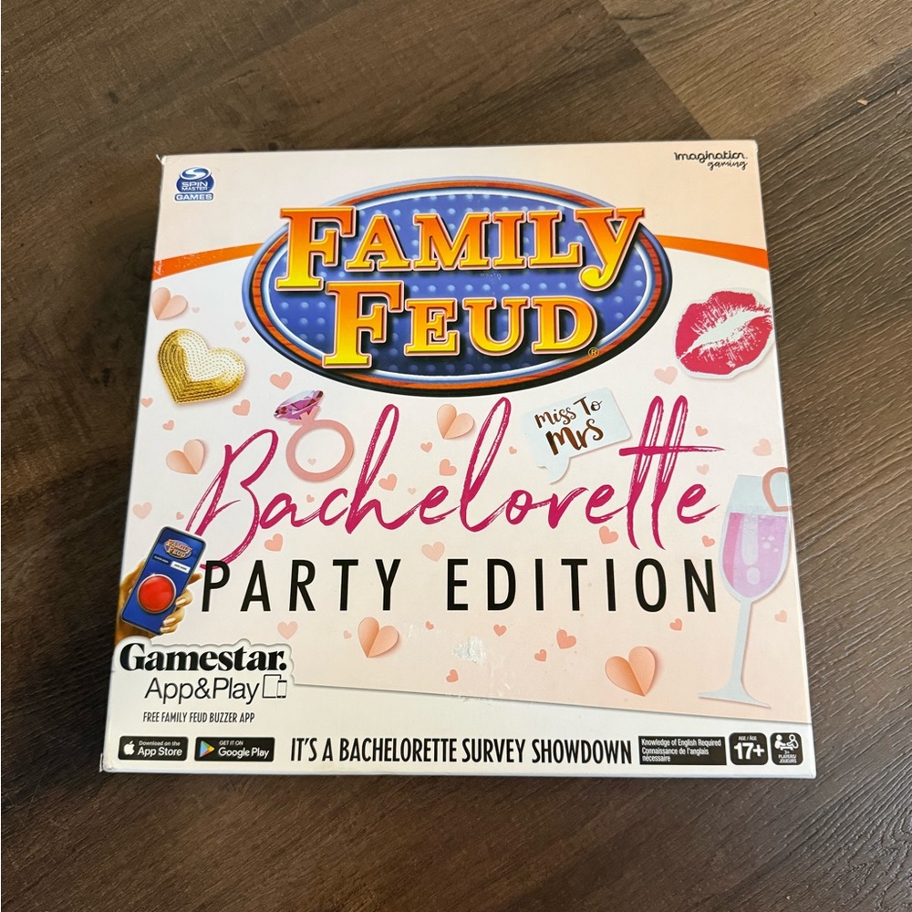 Family Feud Bachelorette Party Edition Game - Pink